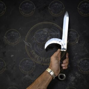 handmade-kyoketsu-shoge-ninja-dagger-15in-carbon-steel-prop-hooked-martial-arts-weapon-klingon-inspired-batleth-dagger-gift-for-gamer-and-cosplayer